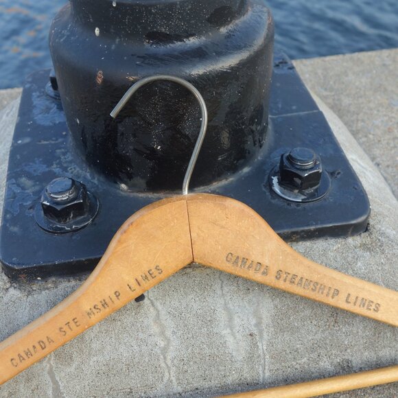 Vintage Canada Steamship Lines Wood Hanger - Picture 2 of 11